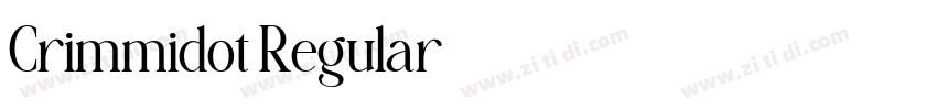 Crimmidot Regular字体转换